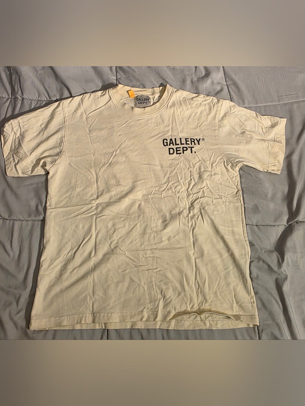 Gallery Dept Cream Short-Sleeve Logo Tee